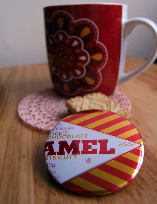 Tunnock's Caramel Wafer Pin Badge
