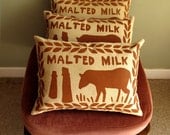 Chocolate Malted Milk Screen Printed Cushion