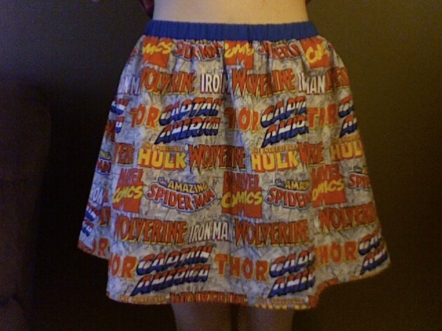 Marvel Heroes Logo Skirt