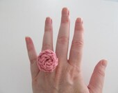 Small Crocheted Posy Ring