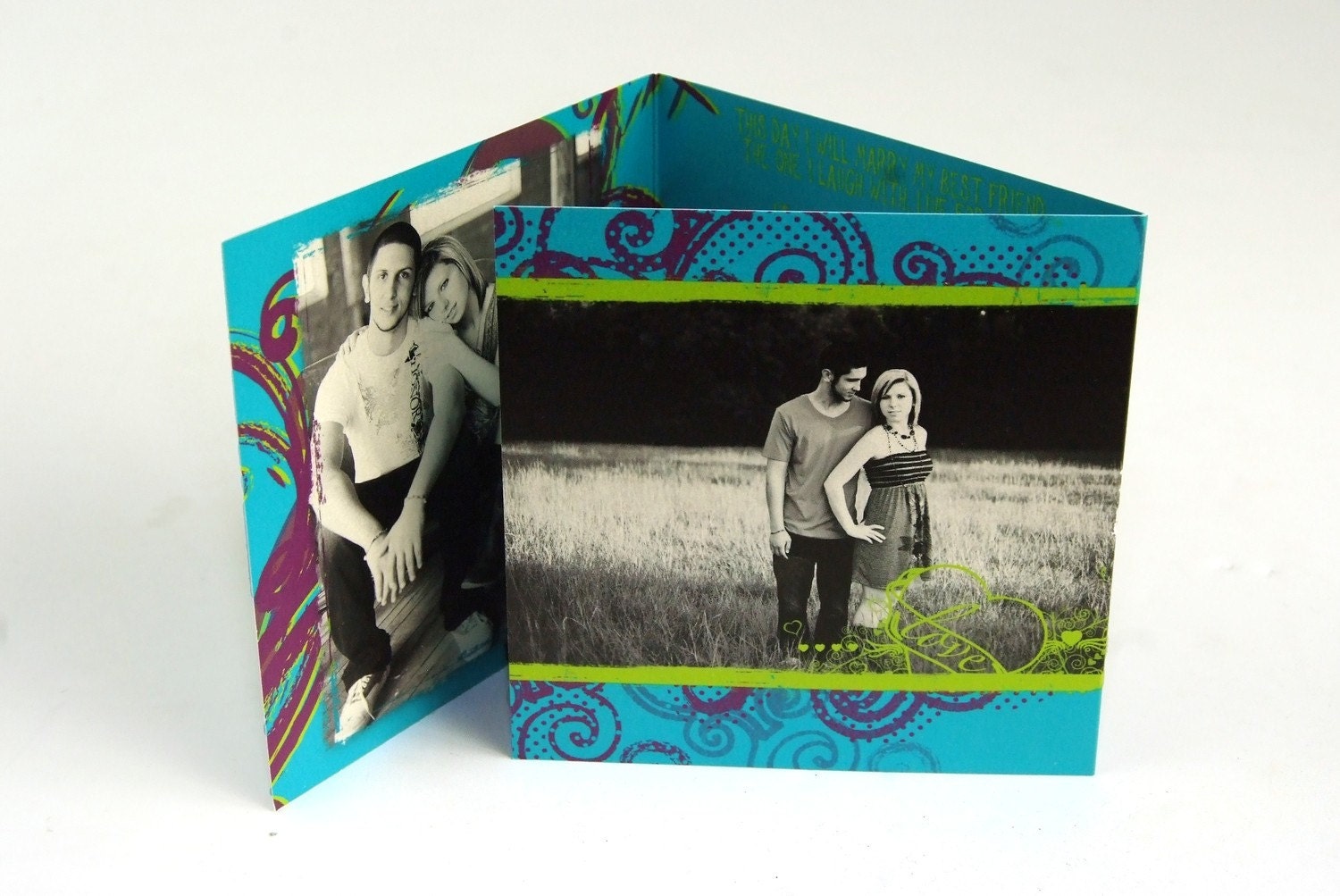 Tri Fold All in one Wedding Invitation - Kayla & Zach (76)