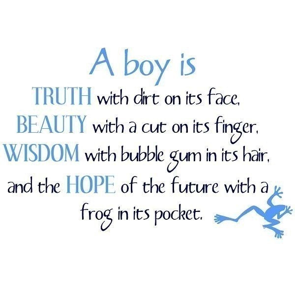 Childrens Vinyl Wall Decal- A Boy Is... for Nursery/ Baby/Toddler/Preschooler