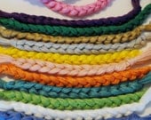 Crocheted Cancer Awareness Color Bracelet  - Custom colors - School team colors