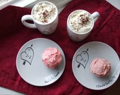 Wedding Gift, Anniversary, Couples Gift,Personalized, Mug, Plates, Personalized Gift, Sweethearts, Heart, Serving, Dishes