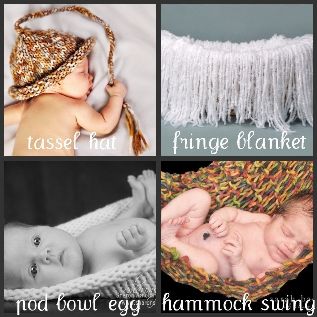 Knitting Crocheting Baby Patterns, CHOOSE ANY 4 newborn baby photography prop patterns, sell what you make