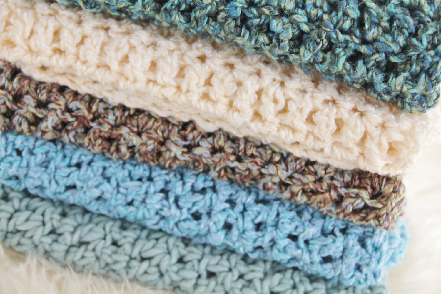 Basket Liner Crocheting Pattern, Baby Photo Prop, Chunky Mini Blanket, Instant Download