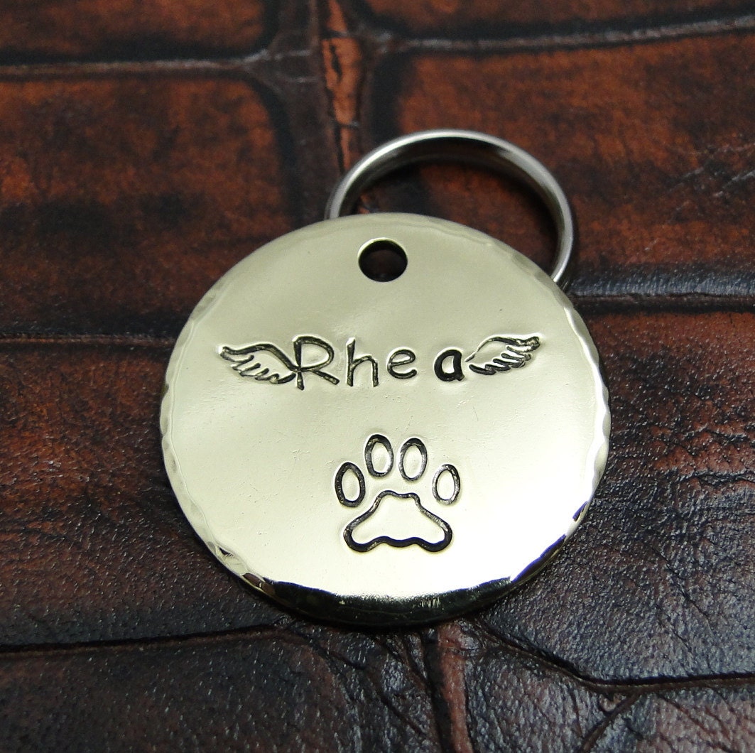 Angel Wings Custom ID Pet Tag