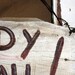 Howdy Yall Primitive country cowboy boot art vintage wood sign
