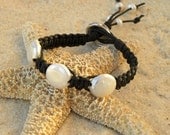 Leather and Pearls - The Ultimate Beach Bracelet