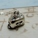 Tiny Camper RV Necklace, Sterling Silver Campter Charm on a Silver Cable Chain