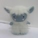 White Frost Monster, Cute Plush Toy by Stuffed Silly - Limited Edition