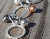 Silver and Pearl Bracelet