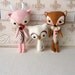 Woodland Stufflings PDF Pattern - Owl, Fox, Deer