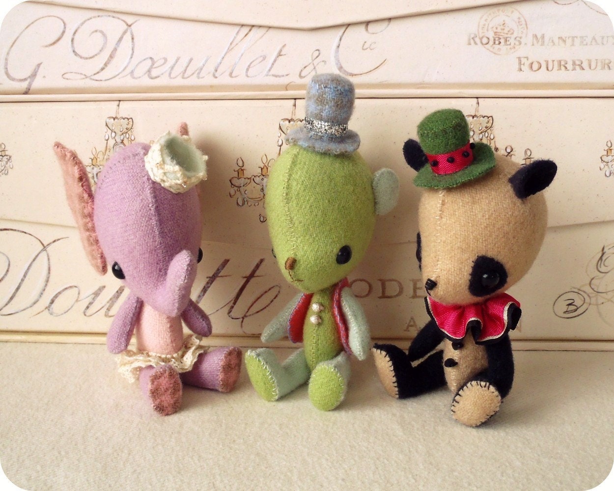 Circus Stufflings PDF Pattern - Elephant, Dog and Bear PDF Pattern
