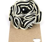 Striped Ruffle Pin
