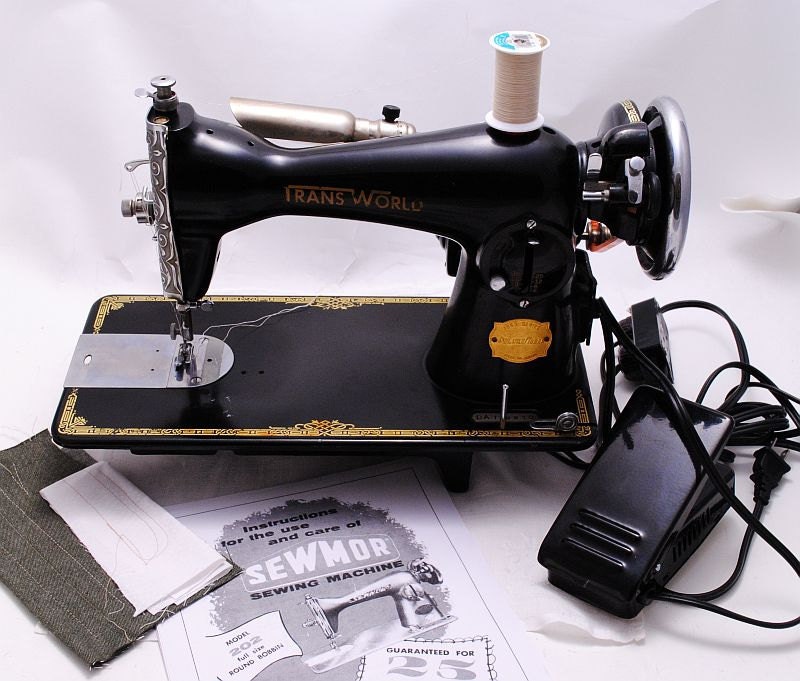 Sewing Machine Trans-world Class 15 Singer Clone Black - Serviced