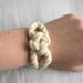 sailor knot bracelet in natural and gold