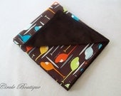 Helicopter Lovey Security Blanket with Minky / Ann Kelle / ORGANIC COTTON