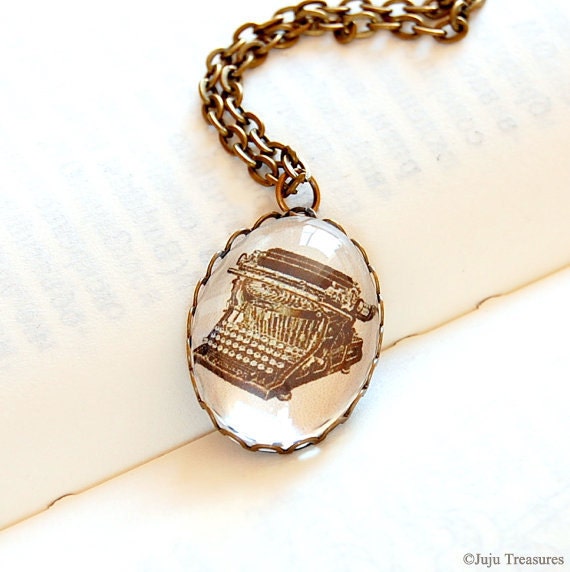 Vintage Typewriter Necklace