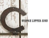 Custom Word or Phrase Sign Recycled Farm Steel