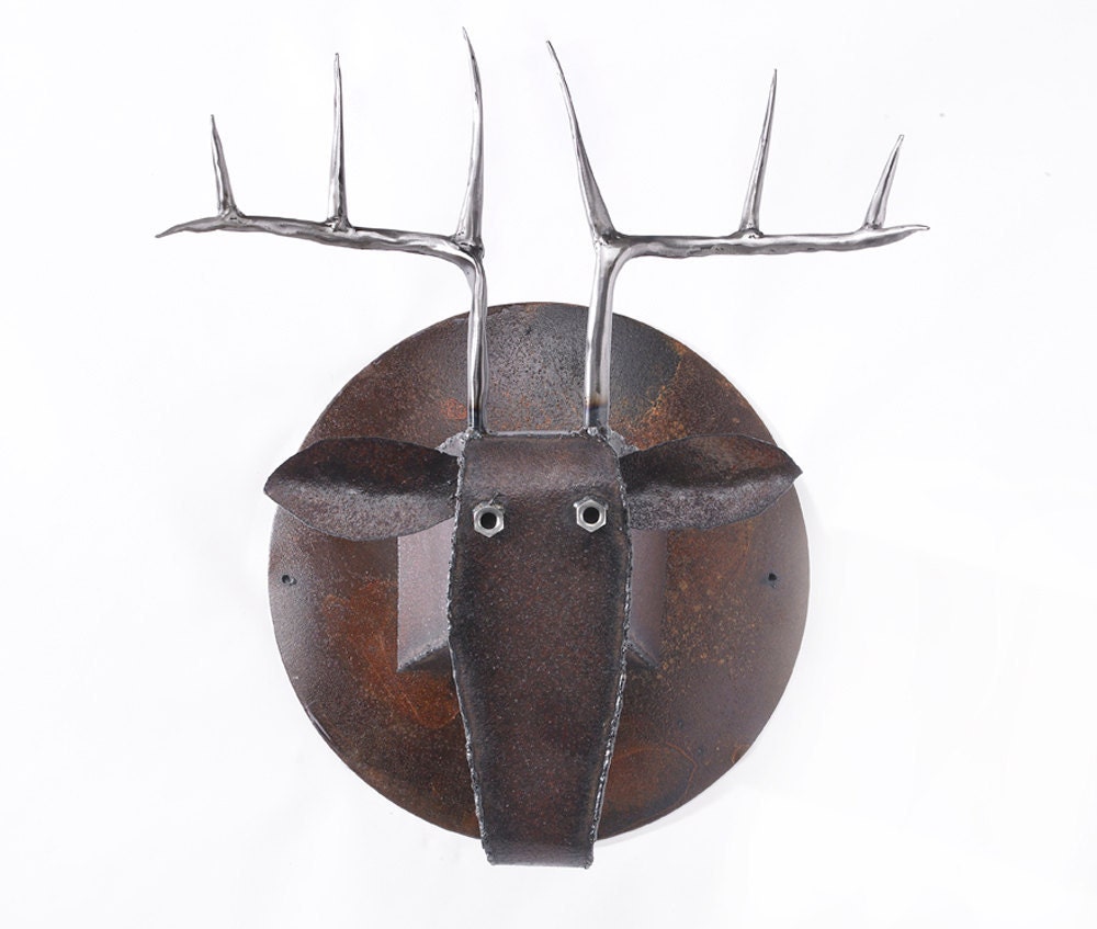 Art Metal Wall Sculpture Deer Head