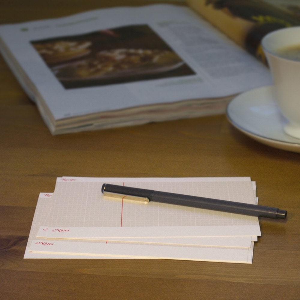 30 - 4x6 Recipe Cards