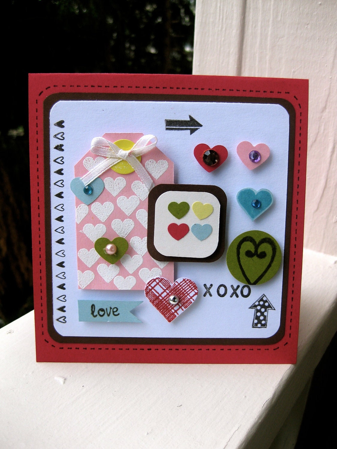 xoxo, love greeting card