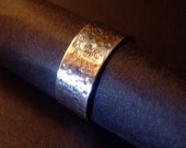 Sterling silver textured ring. FREE SHIPPING WORLDWIDE