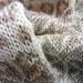 Vintage White and Oatmeal Fairisle Scarf - Whipped Cream