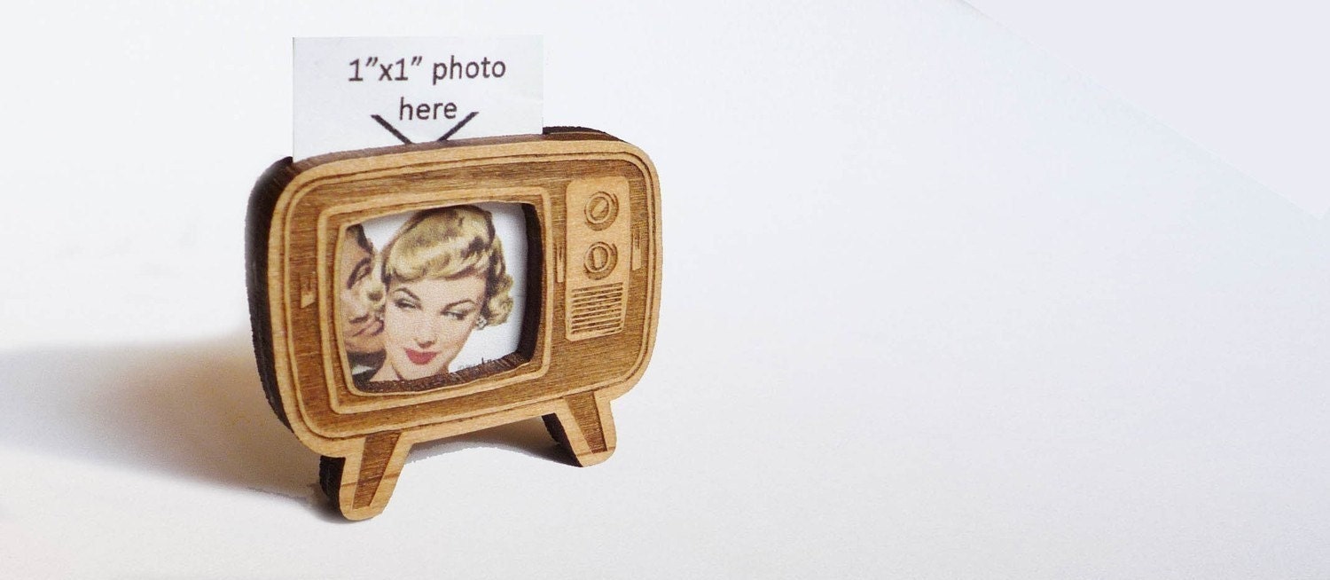 Retro TV Brooch (Photo Brooch)