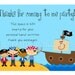 Pirate Invitation Custom  Birthday Party Photo Invite Printable Digital File Fourth Third 4th 3rd