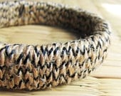 Primitive - Shabby chic jewelry - Hemp bracelet - Eco friendly jewelry- Hemp, Eco friendly, Woodland, neutral - Brown, Black, Beige