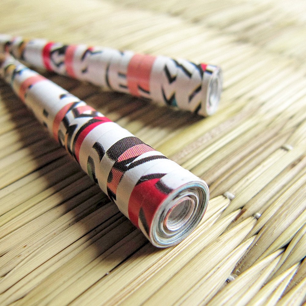 Unique jewelry - Paper earrings - Long earrings - Japanese Calligraphy - Unique, Spring, Summer - White, Black, Coral Pink, Peach, Red