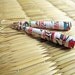 Unique jewelry - Paper earrings - Long earrings - Japanese Calligraphy - Unique, Spring, Summer - White, Black, Coral Pink, Peach, Red