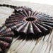 Rustic Treasure - Paper jewelry - Craft Paper Bead Necklace - First Wedding anniversary jewelry - Earthy, Dark Brown, Mocha, Antique Gold