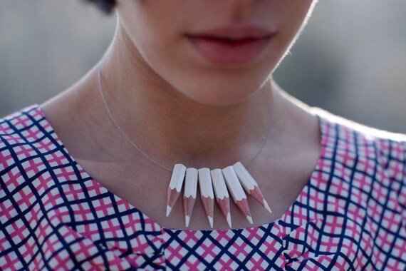 White lapicitos necklace