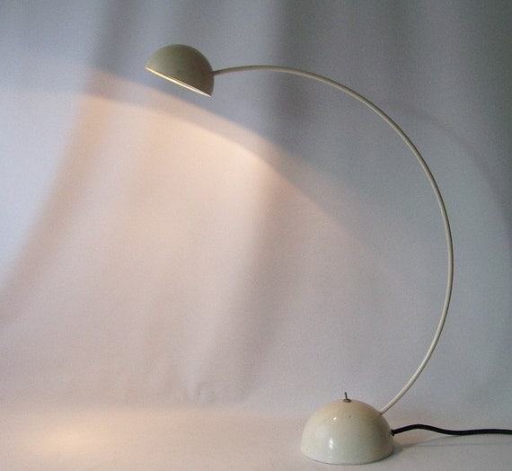 vintage mid century modern lamp mod modernist minimalist white light lighting home decor retro office chic