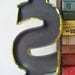 salvaged upcycled vintage marquee sign letter S symbol business signage industrial modern wall hanging home decor yellow money cash dollar