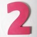 pink number 2 two marquee sign vintage salvaged upcycled business signage industrial modern wall hanging home decor pink personalized