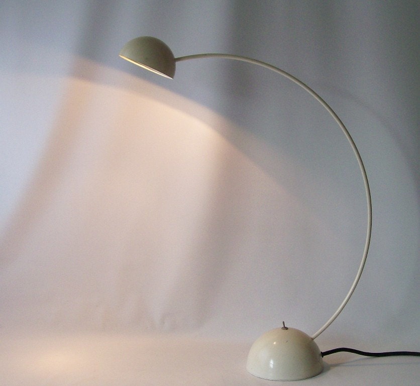vintage mid century modern lamp mod modernist minimalist white light lighting home decor retro office chic