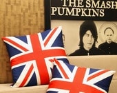 SALE 20% OFF-set of two-Union Jack Flag Cushion / Pillow Cover-16" (40cm)