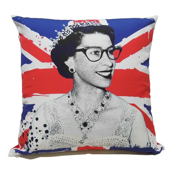 SALE 20% OFF-Queen Elizabeth II wearing cat eye glasses - 16" (40cm)