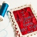 Love Letter - Embroidered Silk - Ironic Valentine