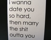 Date you hard - note card