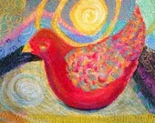 Red Dove at Dawn  Art Print  (10 x 14 Limited Edition)