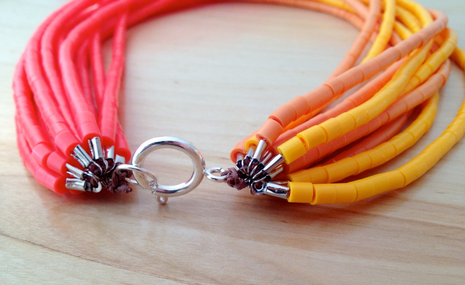 Bold Tribe - African Pop Minimalist Bib Necklace - No. 14