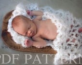 PDF PATTERN Crochet Lacy Baby or Maternity Wrap