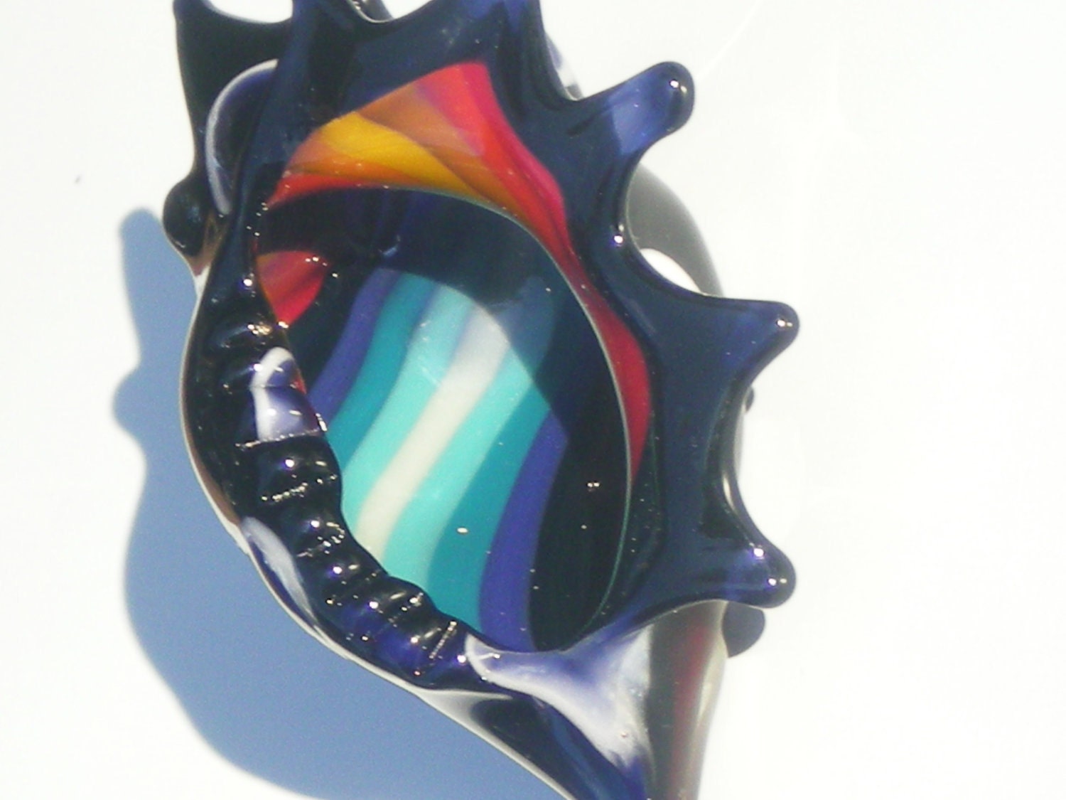 Inner Beauty - handblown glass seashell