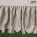 Custom Listing for Scottie: Burlap Ruffled Tablecloth