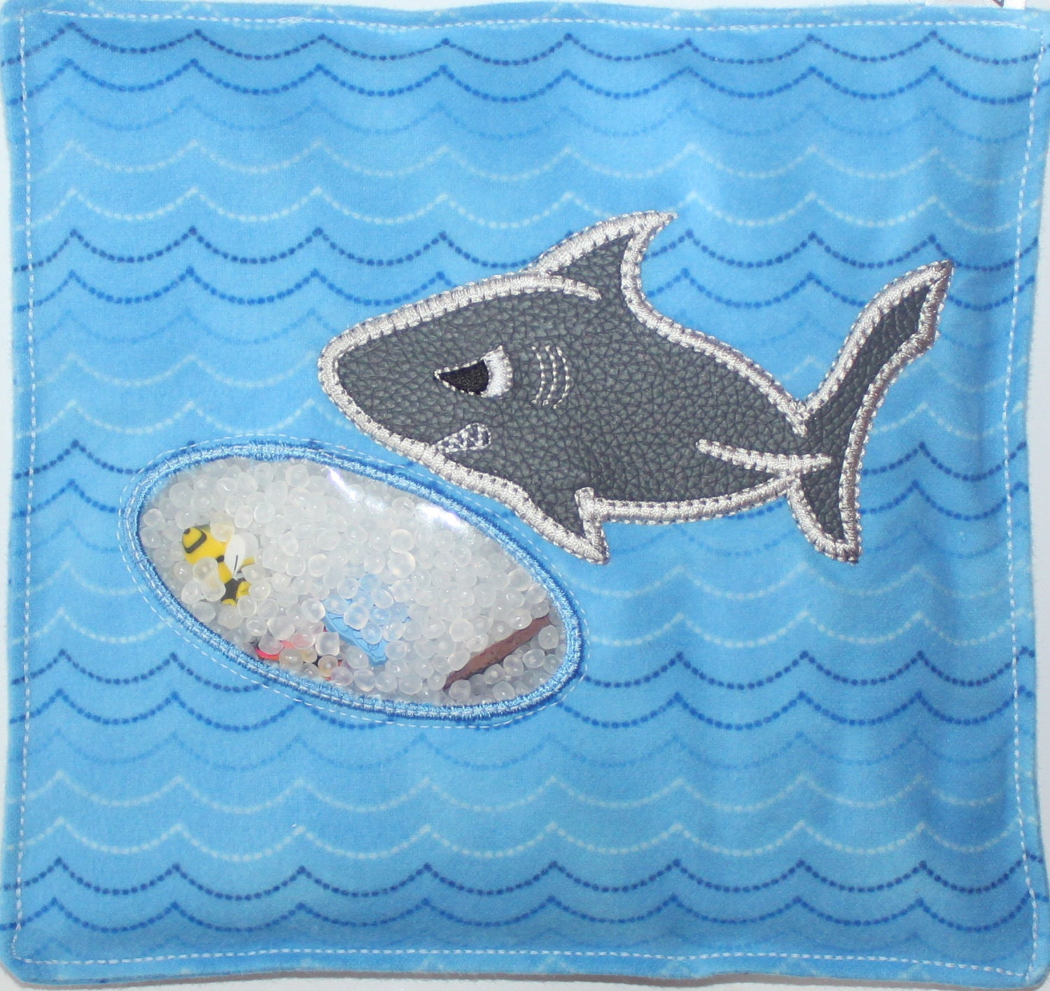 I Spy Bag SHARK with realistic leather skin Hide and Seek I Spy Bag Sensory Toy